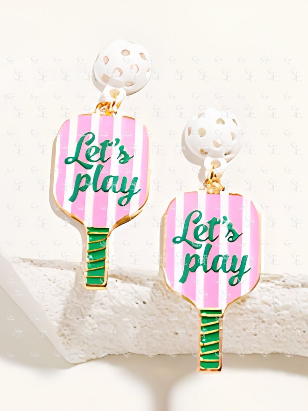 Pickleball Paddle Earrings Let’s Play Sporty Jewelry